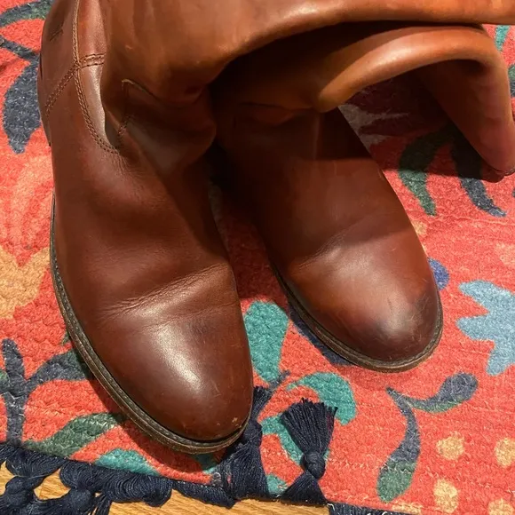 Frye mid rise brown - leather boots size 8.5
