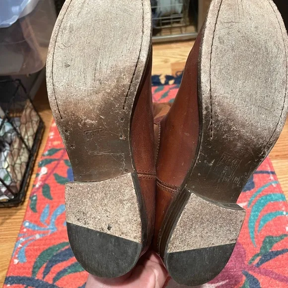 Frye mid rise brown - leather boots size 8.5