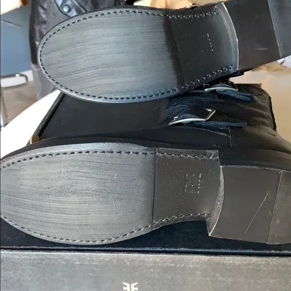 FRYE VICKY ENGINEER LEATHER BOOT