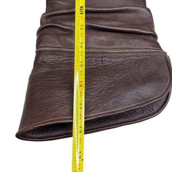 Frye Women's Dorado Brown Leather Riding Boot Size US 9