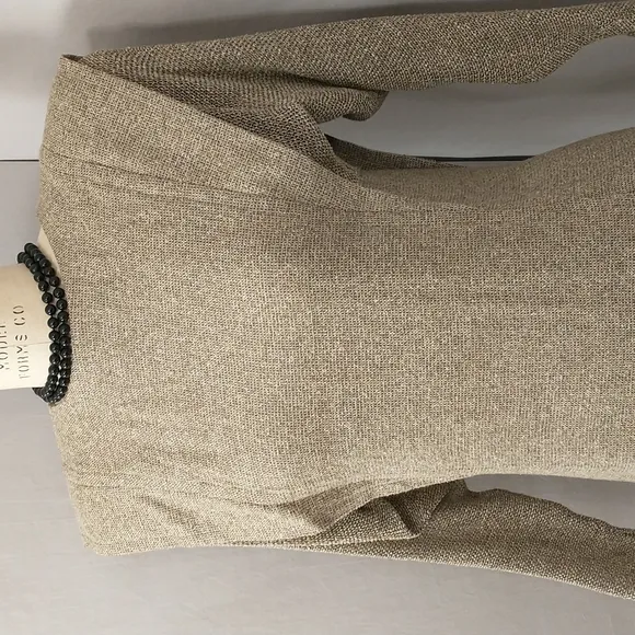 Futuristic Vintage 80's Dress Wide Shoulders Natural Weave Designer Look Mod MCM