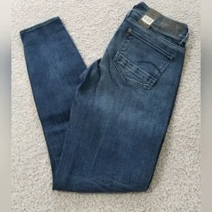 G-Star Raw Dark Wash Lynn Mid Skinny Jeans