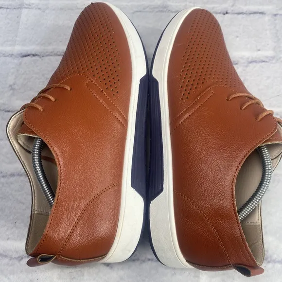 Gatsby Respirer Orthopedic Leather Shoes Brown Size 13.5 Casual Comfort