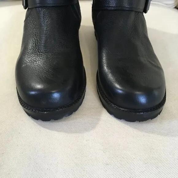 Gentle Soul Black Leather NWOT Mid-Calf Boots