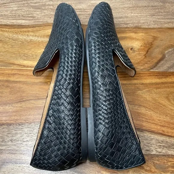 Gentle Souls by Kenneth Cole Women’s Eugene Woven Black Smoking Slipper sz 10