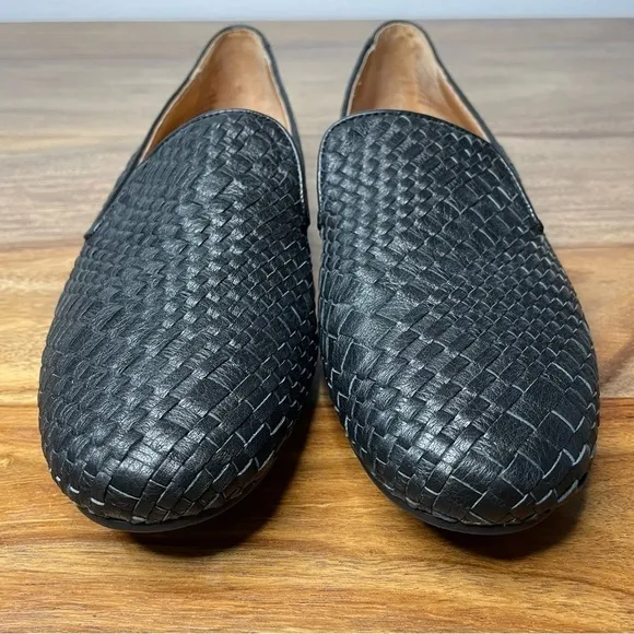 Gentle Souls by Kenneth Cole Women’s Eugene Woven Black Smoking Slipper sz 10
