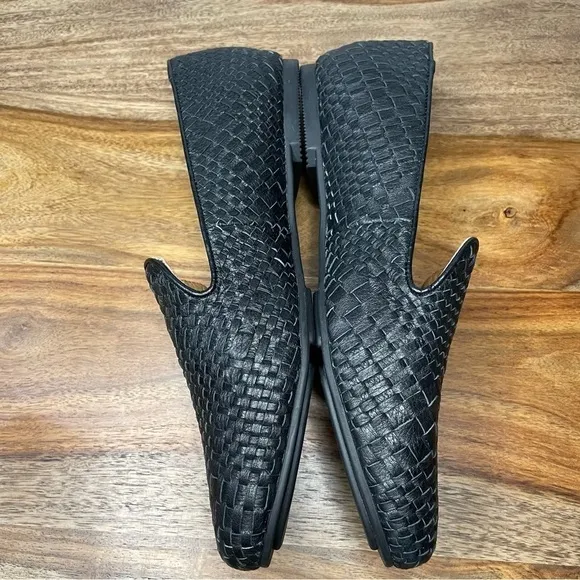 Gentle Souls by Kenneth Cole Women’s Eugene Woven Black Smoking Slipper sz 10