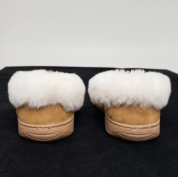 Genuine Leather Moccasin Slippers with Memory Foam!