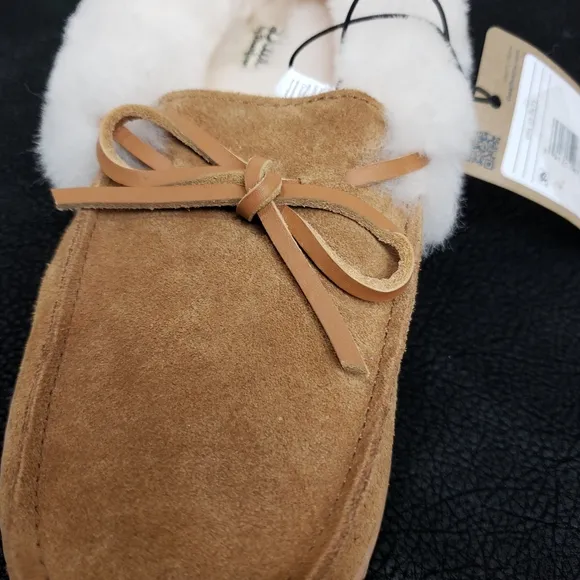 Genuine Leather Moccasin Slippers with Memory Foam!