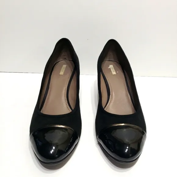 Geox Respira Black Suede Wedge Shoes 9.5