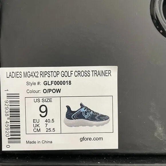 G/Fore Women’s MG4x2 Ripstop Golf Cross Trainer Shoes Size 9 (GLF000018)