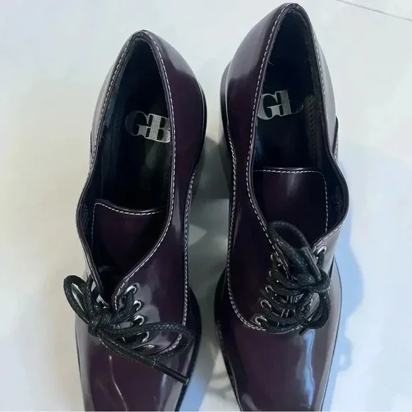 Gianni Bini GB City-Girl Oxford Platform Patent Lace Up Pumps Shoes  Size 8M