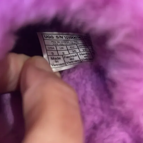 Girls Cozy II Ugg Slippers Pink Sz 3