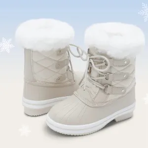 Girls Mid-Calf Winter Snow Boots