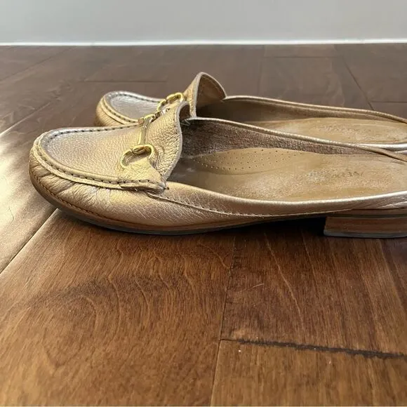 Gold Carvela Slip On Loafers Size EU 40
