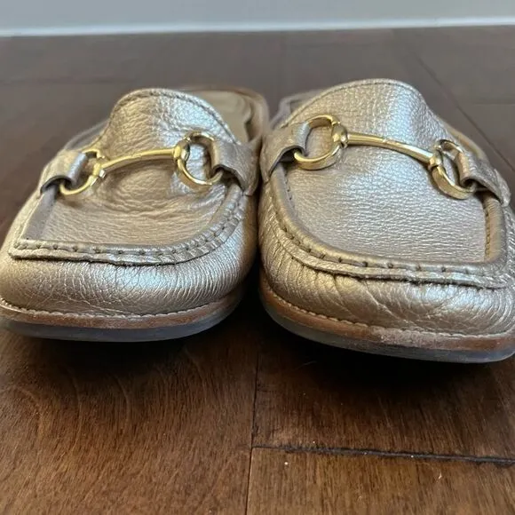Gold Carvela Slip On Loafers Size EU 40