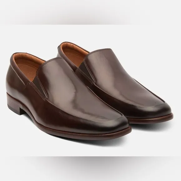 Gordon Rush $245 Men’s Elliot Brown Leather Slip On Dress Shoes Size 13 New