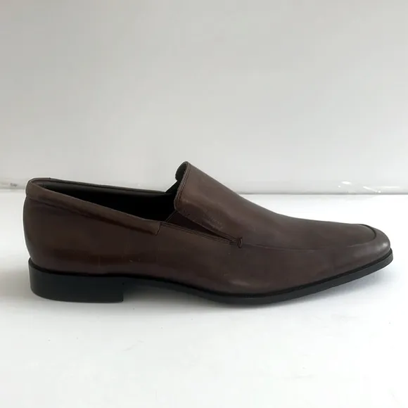 Gordon Rush $245 Men’s Elliot Brown Leather Slip On Dress Shoes Size 13 New