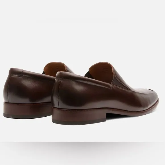 Gordon Rush $245 Men’s Elliot Brown Leather Slip On Dress Shoes Size 13 New