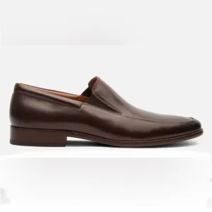 Gordon Rush $245 Men’s Elliot Brown Leather Slip On Dress Shoes Size 13 New