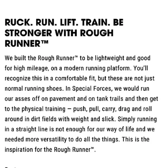 GORUCK Rough Runner Sneakers Athletic Trainers Gym Workout Running Shoes