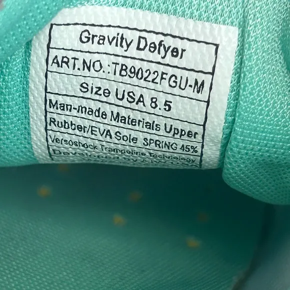 Gravity Defyer Ion Women's Orthopedic GDefy Walking Athletic Shoes 8.5 Gray Teal