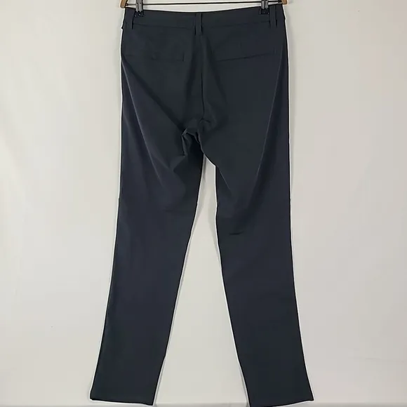 Gray Dress Pants with Slim Fit and Full Length