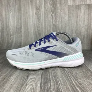 Gray/Navy Blue Womens Brooks Adrenaline GTS 22 running/walking shoes size 11