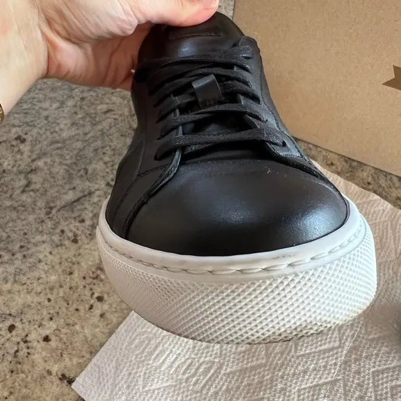 GREATS Classic Men’s Nero Black And White ‘Reign’ Sneakers Sz 10! Made In Italy