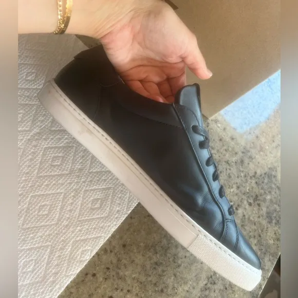 GREATS Classic Men’s Nero Black And White ‘Reign’ Sneakers Sz 10! Made In Italy