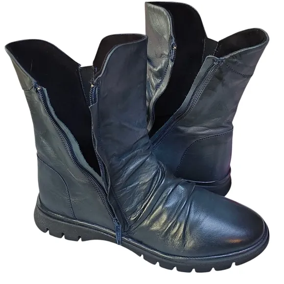Green Blue Miz Mooz Leather Women's Boots New Size 6