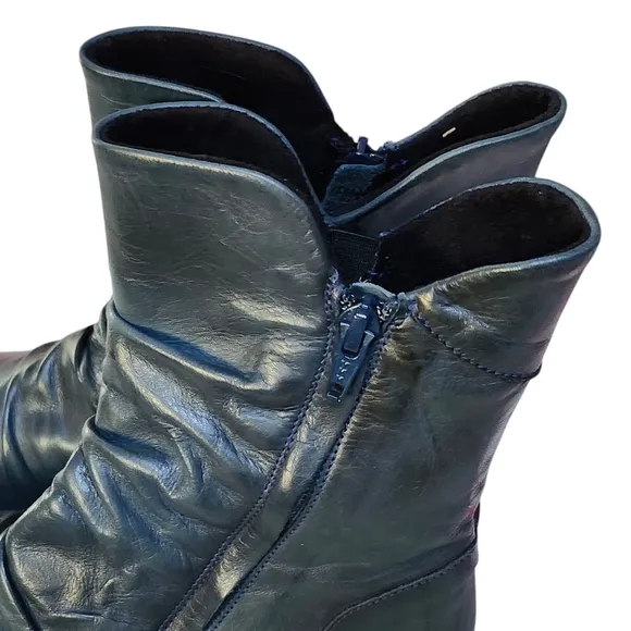 Green Blue Miz Mooz Leather Women's Boots New Size 6
