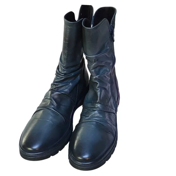Green Blue Miz Mooz Leather Women's Boots New Size 6