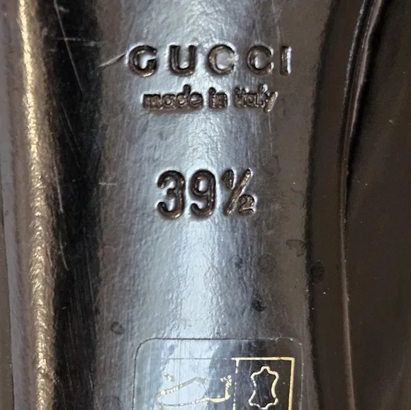 Gucci Black Patent Leather Women's Shoes