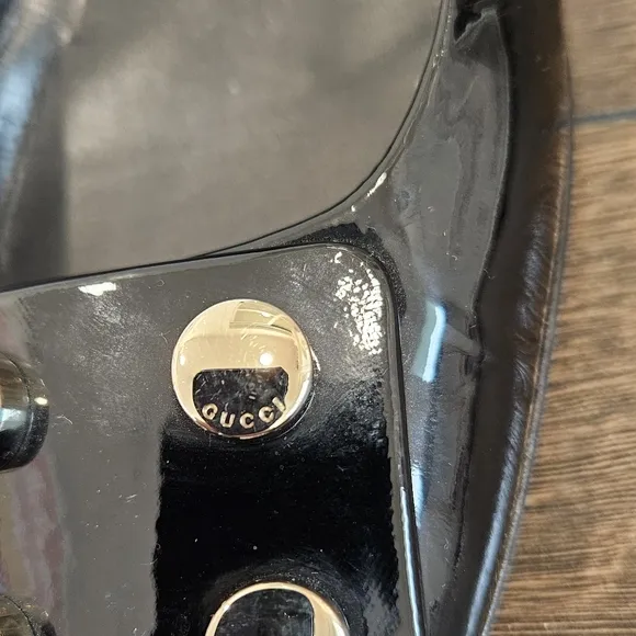 Gucci Black Patent Leather Women's Shoes