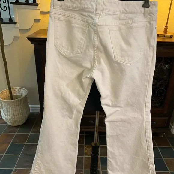 Gucci Cream Flare Wide Leg Denim