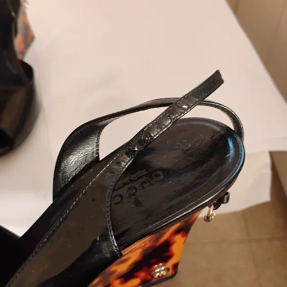 Gucci wedges Luxury Patent Shoes Size 8.5B