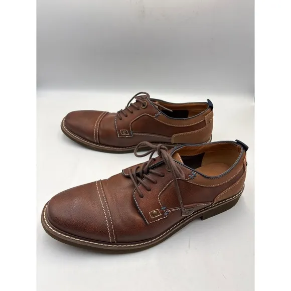 Guess Men's Size 8.5 Brown Jibben Oxford Shoes