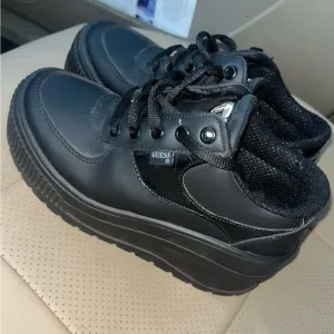 Guess Platform Chunky Sneakers Black Vintage Size 36