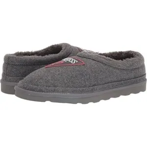 GUESS Wylie Slippers Men's 11.5 Dark Gray Sheepskin Lined Slip-On Shoes KHD494