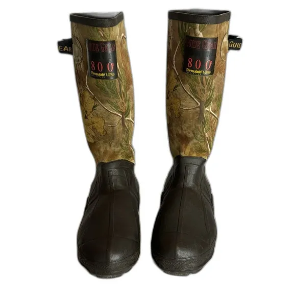 Guide gear 800Gr rubber boot scent free 800 thinsulate ultra size 9