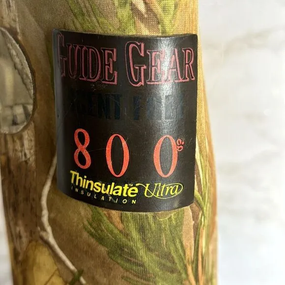 Guide gear 800Gr rubber boot scent free 800 thinsulate ultra size 9