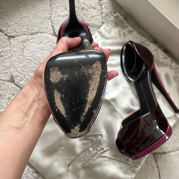 GZ Patent leather tri-color sandal