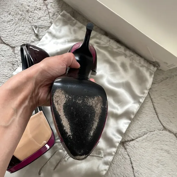 GZ Patent leather tri-color sandal