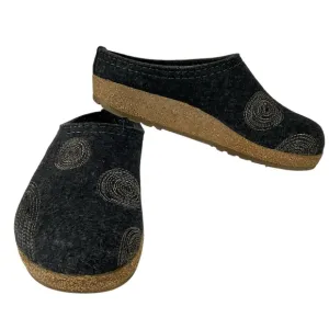 Haflinger GZ Spirit Wool Clogs Swirl Pattern Size 36