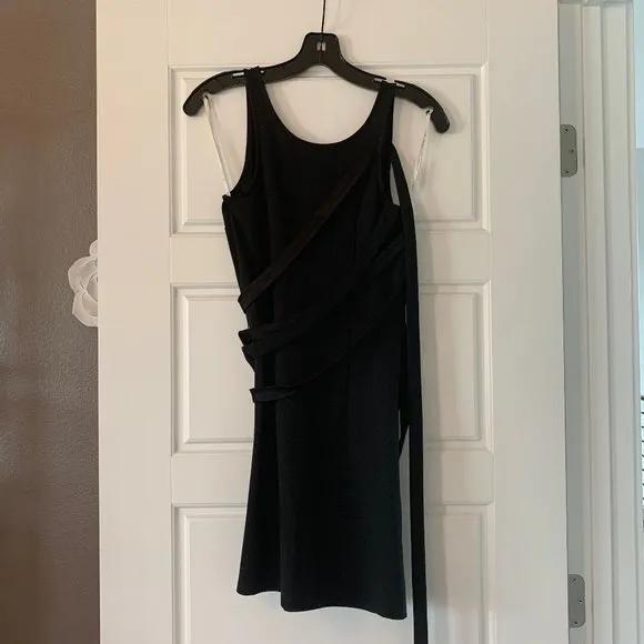 Halston Heritage Strappy Little Black Dress NWOT