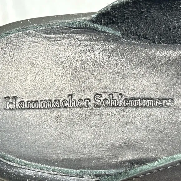 Hammacher Schlemmer Black Walk On Air Slip On Mules Shoes SZ EU 38 US 8-8.5