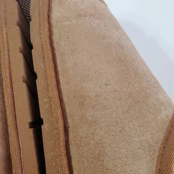Hammacher Schlemmer Mens Adjustable Sheepskin Indoor Outdoor Slippers Size XL 11