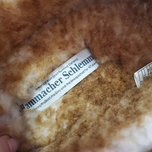 Hammacher Schlemmer Mens Adjustable Sheepskin Indoor Outdoor Slippers Size XL 11