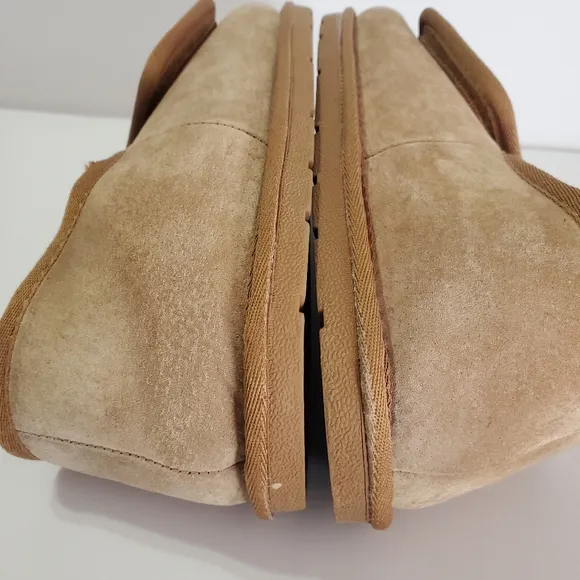 Hammacher Schlemmer Mens Adjustable Sheepskin Indoor Outdoor Slippers Size XL 11